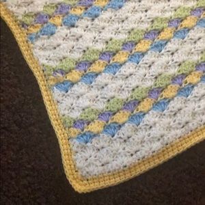 Handmade crochet baby blanket